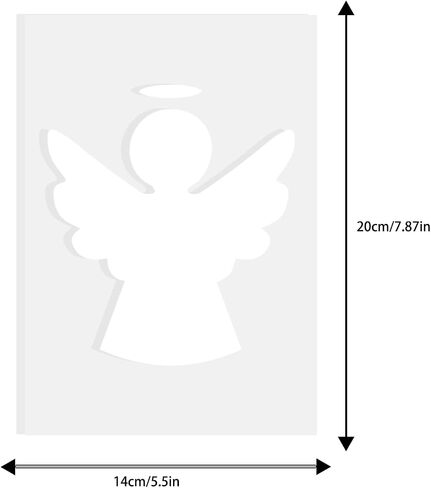 Acrylic Angel Shape Router Templates for Holiday Woodworking Carving Decorative Holiday Craft Kit DIY Gift Ideas Season Woodworking in Kuwait