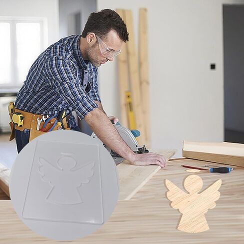 Acrylic Angel Shape Router Templates for Holiday Woodworking Carving Decorative Holiday Craft Kit DIY Gift Ideas Season Woodworking in Kuwait