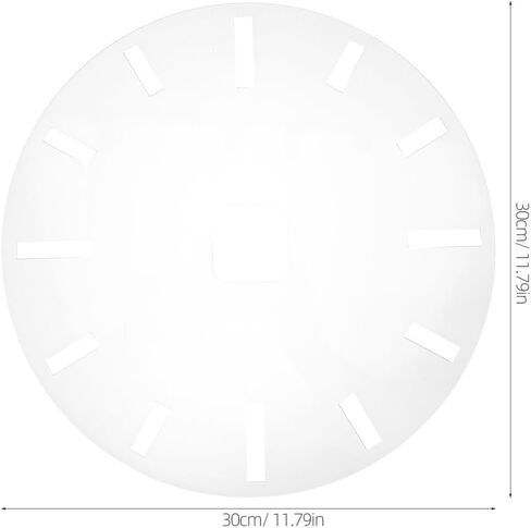 CALLARON Acrylic Clock Face Template Clock Template for DIY Woodworking Router Inlay Projects Number with Dial Markings for Wall Insert Home Decoration in Kuwait
