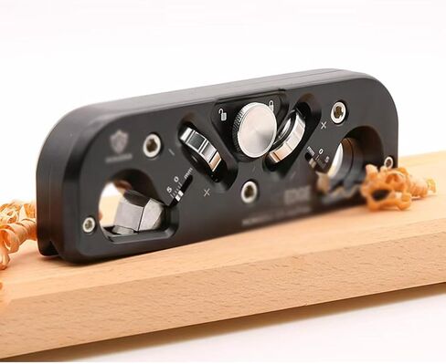 Woodworking Chamfering Planer and Edge Trimmer, DIY Edge Trimming Tool, 45-degree R-angle Dual-purpose Wood Planer for Wood Board Edge Trimming and Corner Rounding in Kuwait