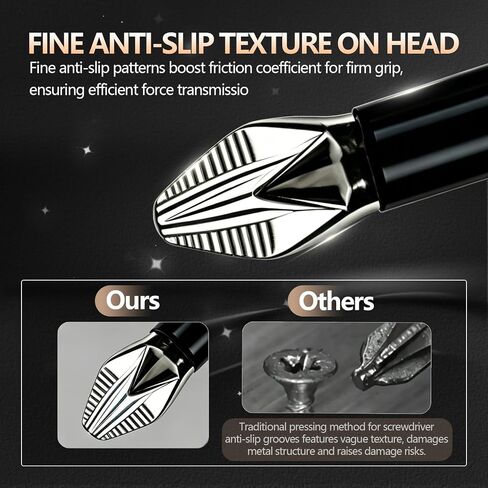 High Magnetic Screwdriver Drill Bit Set-10Pcs Fixion Tools K5 Non-Slip Bit | Magnetic K5 Impact Resistant Bit, Non-Slip 2 Phillips Driver Bits with Adjustable Positioning Bit for Home Improvement in Kuwait