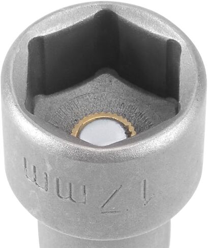 Set of 2 Magnetic Socket 17mm, 1/4" Hex Shank Drill Adapter for Nut Driver, Power Drills and Impact Socket Adapter, 65mm Length in Kuwait