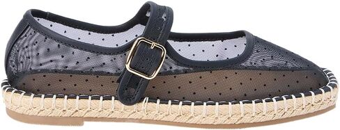 Coconuts by Matisse Womens Meg Mary Jane Espadrille Flats Casual - Black in Kuwait