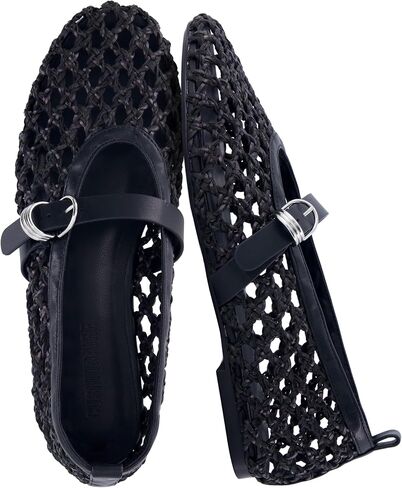 CUSHIONAIRE Wendy Woven Mary Jane Flats for Women with Memory Foam in Kuwait