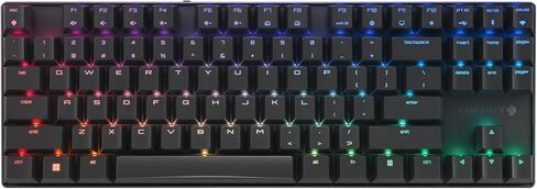 Cherry MX 8.2 TKL Wireless Gaming Keyboard. Compact TenKeyLess. Mechanical 87 Keys RGB Backlit Keys ABS Keycaps. MX Brown Switch. Aluminum Carrying Case Included. in Saudi Arabia
