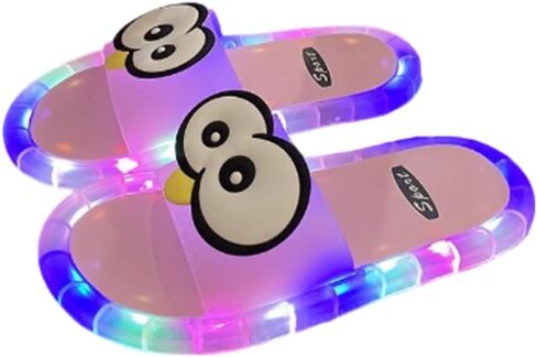 Cartoon Big Eyes Light-Up PVC Slippers Outdoor Summer Sandals Slides Clogs in Kuwait