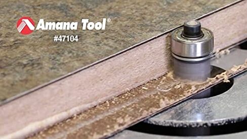 Amana Tool 47102-5 5-Pack Carbide Tipped Flush Trim 3/8 D x 1/2 CH x 1/4 Inch SHK x 2-1/8 Inch Long Router Bits w/ Lower Ball Bearing in Kuwait