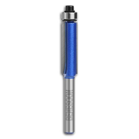 Top Bearing Flush Trim Router Bit 1/4 Inch Shank, Tungsten Carbide Tip Router Bits for Woodworking Straight Trimming，Cutting Diameters: 3/8 Inch in Kuwait