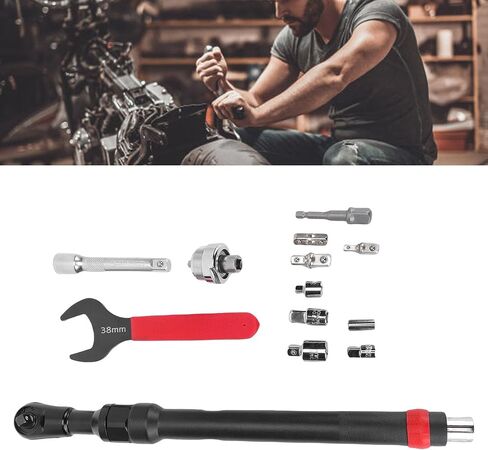 Fafeicy 1/2 Offset Extension Wrench, Impact Ratchet Extender Ratchet Wrench, for Electric Drill with 3/8 1/4 Adapters for Tight Spaces in Kuwait