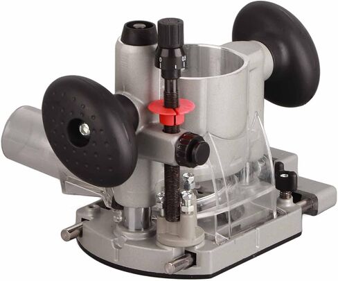 Compact Router Plunge Base Kit for Woodworking, Durable Aluminum Alloy Construction, Double Handle Trimming Machine Cover, Transparent Protective Cover, Fine Depth Adjustment with in Kuwait
