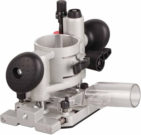 Compact Router Plunge Base Kit for Woodworking, Durable Aluminum Alloy Construction, Double Handle Trimming Machine Cover, Transparent Protective Cover, Fine Depth Adjustment with in Kuwait