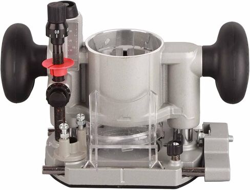 Compact Router Plunge Base Kit for Woodworking, Durable Aluminum Alloy Construction, Double Handle Trimming Machine Cover, Transparent Protective Cover, Fine Depth Adjustment with in Kuwait