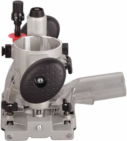 Compact Router Plunge Base Kit for Woodworking, Durable Aluminum Alloy Construction, Double Handle Trimming Machine Cover, Transparent Protective Cover, Fine Depth Adjustment with in Kuwait