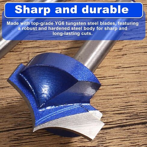 4pcs Carbide Groove Point Cutting Roundover Router Bit Set, 1/4" Shank Router Bit Roundover Plunge Cutter for Wood Engraving Edge Forming Cutter in Kuwait