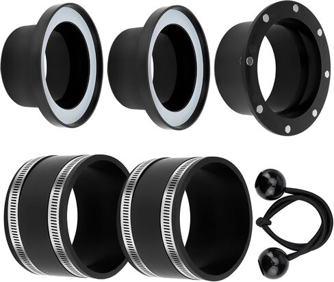 Magnetic Dust Collection Fittings, One-to-Multi Magnetic Dust Collector System w/1PK Mag Port Connector & 3 Set 4" Couplers & 2 Set 2.5" Couplers, for Woodwork Shop Vacuums Dust Collection Hose in Kuwait