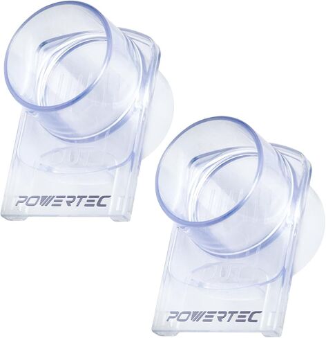 POWERTEC 4" Blast Gate, Clog Resistant & Anti Gap Tapered ABS Plastic Fitting for Dust Collector, Dust Collection Fittings, Dust Collection Hose, Shop Vac, Hose Clamp, 1PK (70373) in Kuwait