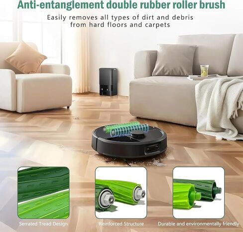 21-Pack Replacement Parts for Roomba Max 705 Vac/Plus 504 Vac Robot, for Roomba Max 705 Vac Accessories Kit Include 2 Main Brush, 6 Side Brush, 6 Dust Bag, 6 Filter in Kuwait