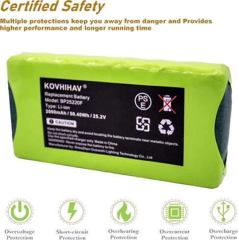 BP25220F Vacuum Battery for NEC180 NEC185 25.2V Li-ion 2000mAh in Kuwait