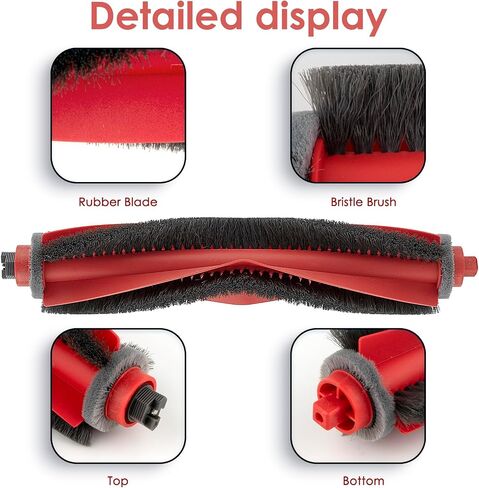 (2 Pack) Q10S5, Q10S5+, Q10X5, Q10X5+ Roller Brushes Compatible with Roborock Q10 S5/ S5+, Q10 X5/ X5+ Robot Vacuum, Main Brush Replacement Roller Brush in Kuwait