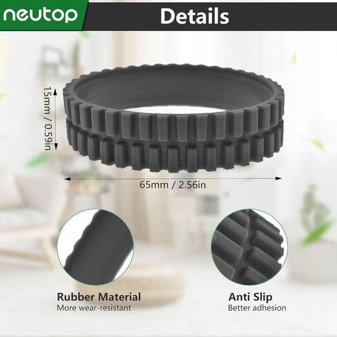 Wheel Tires for eufy RoboVac 11S 15C MAX 15T 30C 12 35C, 4-Pack | Rubber Tire, Anti-slip, Great Adhesion and Easy Assembly in Kuwait