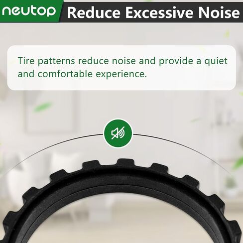 Wheel Tires for eufy RoboVac 11S 15C MAX 15T 30C 12 35C, 4-Pack | Rubber Tire, Anti-slip, Great Adhesion and Easy Assembly in Kuwait