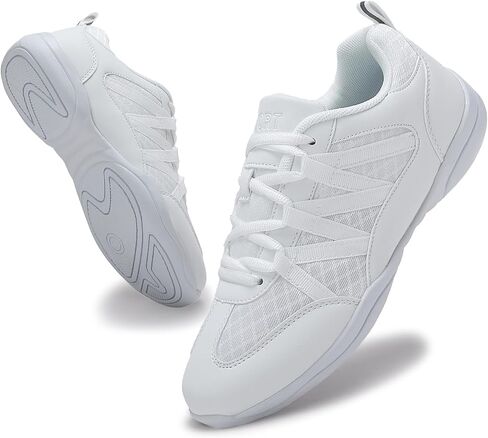 Girls Cheer Shoes Breathable Lightweight Comfortable Cheerleading Shoes for Youth Cheerleading Training Competition Sneakers Cheer Team Dance Athletic in Kuwait