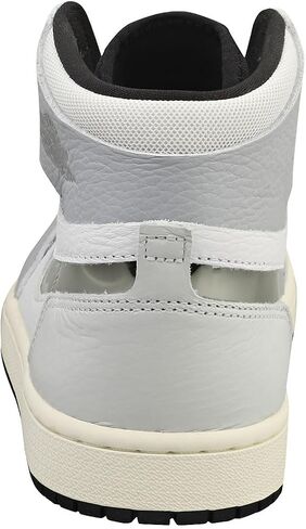 Nike Air Jordan 1 Zm Air Cmft Womens Trainers FJ4652 Sneaker Shoes - White Metallic Silver 100 in Kuwait