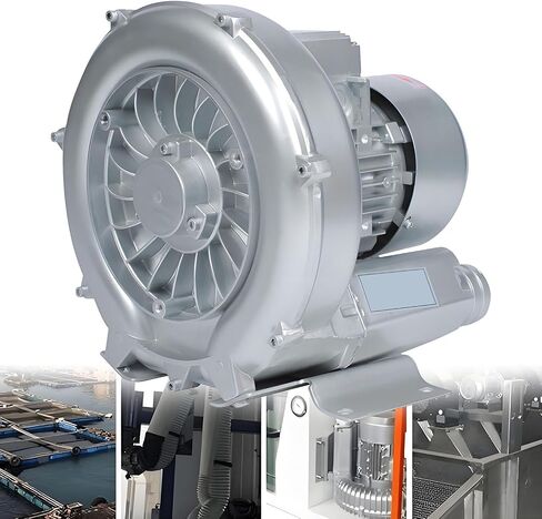 Commercial Air Blower,Industrial Vacuum Pump,Workshop Exhaust Fan,for Fish Pond, Industrial blowers, Textile Industry, Dust Removal (250W) in Kuwait