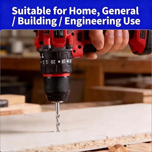 5 Pcs Drywall Cutting Bit, 1/4 Inch Spiral Rotary Cut Out Bits, High Speed Steel Drywall Router Bits for Drywall and Gypsum Board Cutouts, Outlet Boxes, Wall Openings, Door Openings in Kuwait