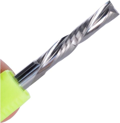Milling Cutter Bit Rotating Bit 1 3.175/4/5/ 6mm 3A TOP High- quality Left- handed 2 Spiral Flute Bits, Down Cut Carbide End Mill, Left- hand Spiral Milling Cutter (Dimensions : 6x25) in Kuwait