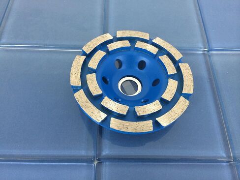 TEMO 4 Inch Professional Diamond Two Row Segment Grinding Wheel Disc for Marble Tile Concrete and Rock in Kuwait