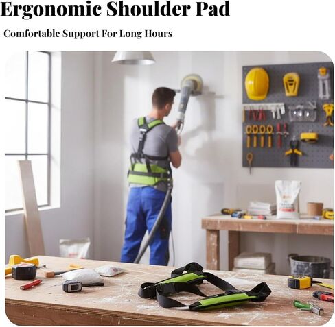 Electric Drywall Sander Support Harness Drywall Sander Strap Easy Installation High Strength Comfortable Ergonomic Attachment in Kuwait