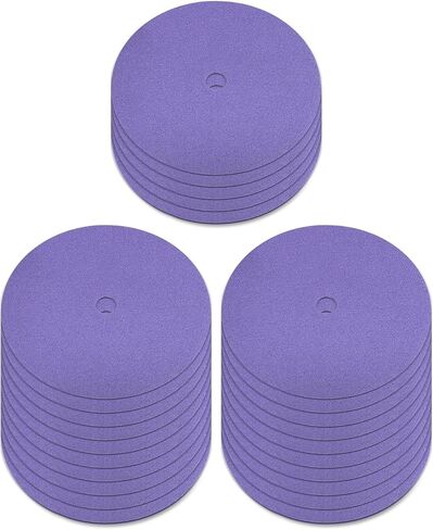 25Pcs 7" Sanding Disc Compatible with JLD10-8 Lawn Mower Blade/Sharpener and Grinder,60 Grit Blue Zirconia Sticky in Kuwait