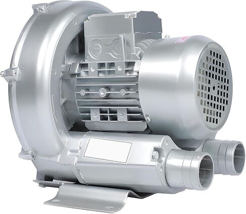 Regenerative Blower 220V 50Hz, High-Pressure Vortex Ring Blower, Industrial Vacuum Pump for Air Blowing Or Suction for Sewage Aeration Aquarium Fish Pond (180W) in Kuwait
