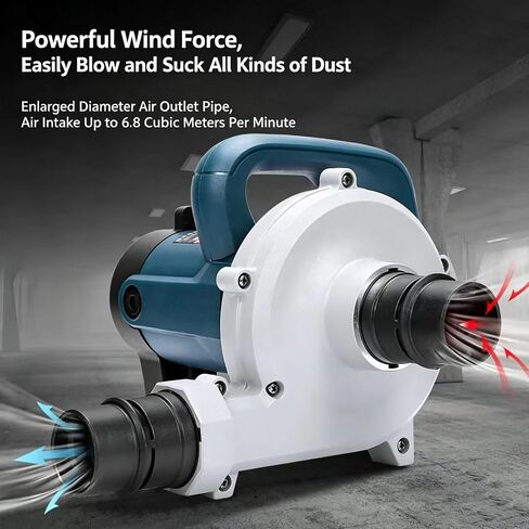 1680W Electric Down Filling Machine, Blowing and Sucking Dual-Purpose Down Machine, 6 Speed Adjustment, Air Volume Up to 6.8m/Wind Speed 89M/min, for Making or Refurbishing Down Jackets in Kuwait