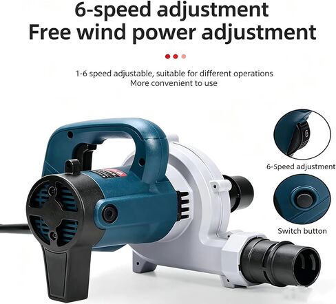 1680W Electric Down Filling Machine, Blowing and Sucking Dual-Purpose Down Machine, 6 Speed Adjustment, Air Volume Up to 6.8m/Wind Speed 89M/min, for Making or Refurbishing Down Jackets in Kuwait