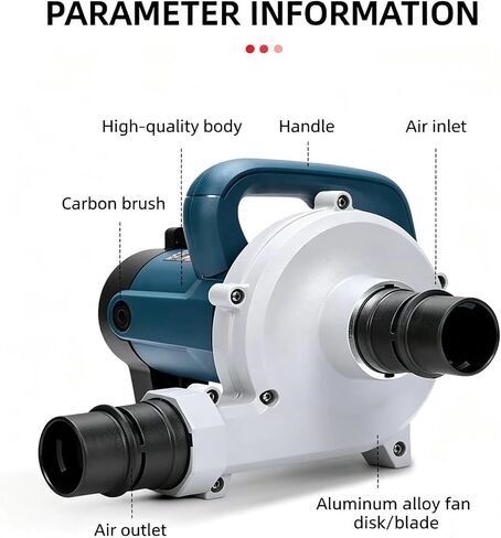 1680W Electric Down Filling Machine, Blowing and Sucking Dual-Purpose Down Machine, 6 Speed Adjustment, Air Volume Up to 6.8m/Wind Speed 89M/min, for Making or Refurbishing Down Jackets in Kuwait