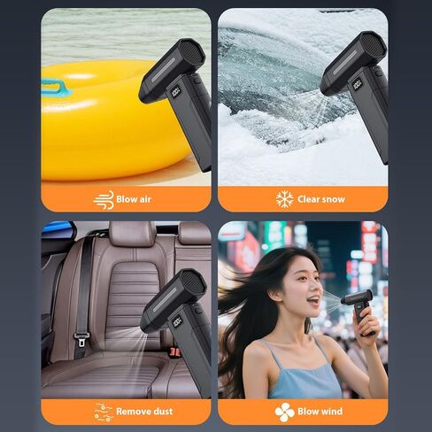 Multi Purpose 100000RPM Air Blower with Housing 5 Speed Settings for Indoor Outdoor Use Powerful Cordless in Kuwait
