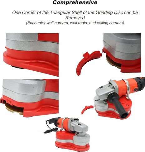 TECHTONGDA Portable Wall Floor Grinder Sander Polishing Machine Electric for Concrete Epoxy Wall Floor Adjustable Speed with Telescopic Rod 220V in Kuwait