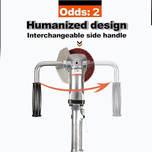 Burnishing Polishing Machine,Pneumatic Surface Conditioning Tool,Handheld Wheel Polisher Sander Wire Drawing Machine for Stainless Steel Metal Wood Polishing,2500RMP in Kuwait