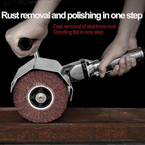 Burnishing Polishing Machine,Pneumatic Surface Conditioning Tool,Handheld Wheel Polisher Sander Wire Drawing Machine for Stainless Steel Metal Wood Polishing,2500RMP in Kuwait