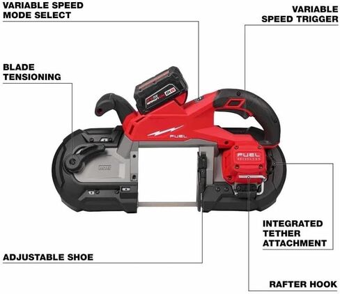 2929-22 Portable Cordless Band Saw for Milwaukee M18 Deep Cut Band Saw Kit | Power Saw in Kuwait