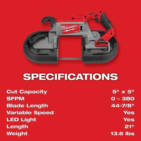 A For M18 FUEL Deep Cut Dual-Trigger Band Saw (Bare Tool) + TPT Premium cart tecforeman in Kuwait