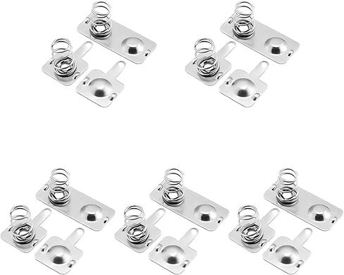 Heyiarbeit 5 Sets of Manganese Steel Positive Negative Battery Contact Plate for AA Batteries Cell Box Replacement for Devices with AA Battery Holder in Saudi Arabia