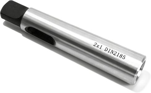 MT2 to MT1 Morse Taper Drill Sleeve Reducing Adapter, Heavy Duty Woodworking Lathe Tailstock Tool. Enabling MT1 taper drill chucks and live centers to fit on MT2 drill presse and wood lathe. in Kuwait