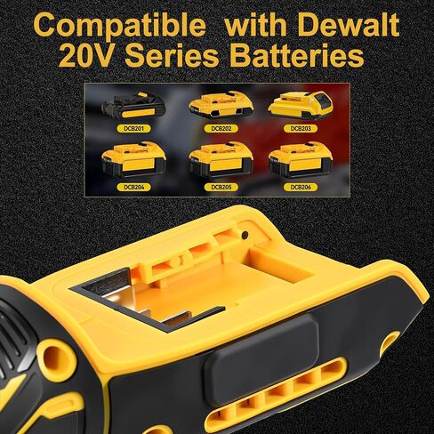 3/8" Electric Cordless Ratchet Wrench Compatible with Dewalt 20V Series Batteries, 80 N.m Battery Powered Slim Power Ratchet Driver with Extended 6" Neck LED Light Variable Speed Trigger (Tool Only) in Kuwait