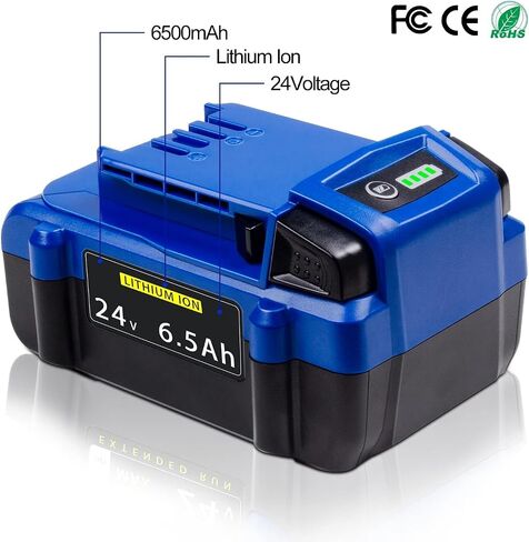 DTK Replacement for Kobalt 24V Battery 6.5Ah Batteries KB624-03 KB524-03 KB424-03 KB224-03 KB124-03 Cordless Tool 2 Packs in Kuwait