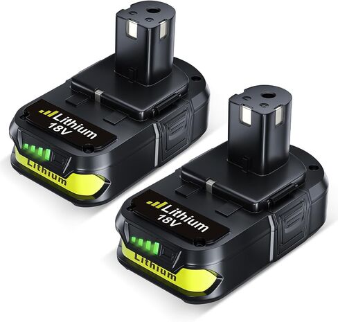 VINIDA 2-Pack 3.6Ah P102 Replacement for Ryobi 18V Battery High Performance P103 P104 P105 P107 P108 Compatible with Ryobi Battery Cordless Power Tools and Chargers in Kuwait