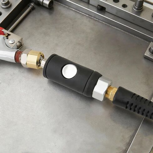 Gunpla 1/4" Female I/M Type Air Coupler - Push Button Safety Quick Disconnect Coupling 1/4" Body Air Coupler for Pneumatic Tools in Kuwait