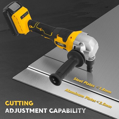 Cordless Metal Nibbler for Dewalt 20V Battery, 30000 RPM Brushless Nibbler Metal Cutter, Electric Nibbler with Assist Handle & 2 Blades for Metal Cutting, Stainless Steel and Aluminum(No Battery) in Kuwait